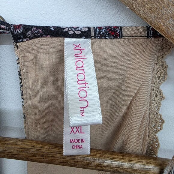 Xhilaration Womens XXL Boho Floral Print Sleeveless Halter Mini Dress 2XL - Picture 11 of 14